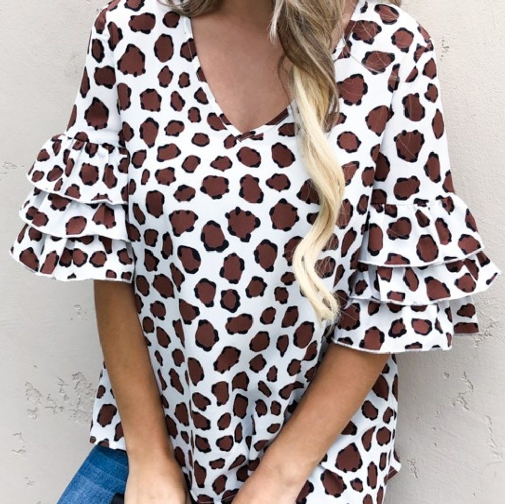 Leopard print blouse